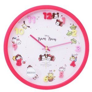 New Disney Tsum Tsum Wall Clock Toreba Japan 30cm